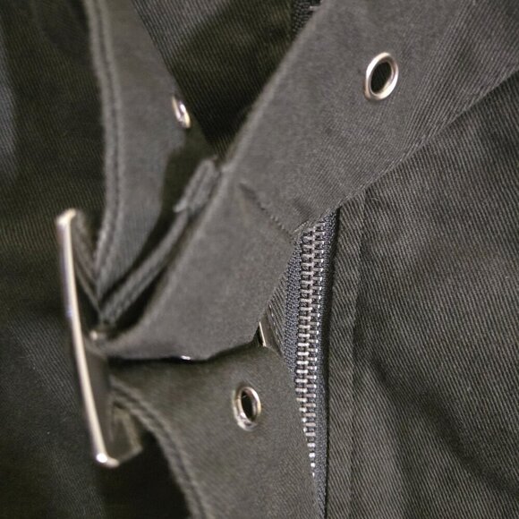 Carmar Los Angeles LF Army Green Goth Punk Emo Chain Embellished Mini Skirt Size - Picture 6 of 9